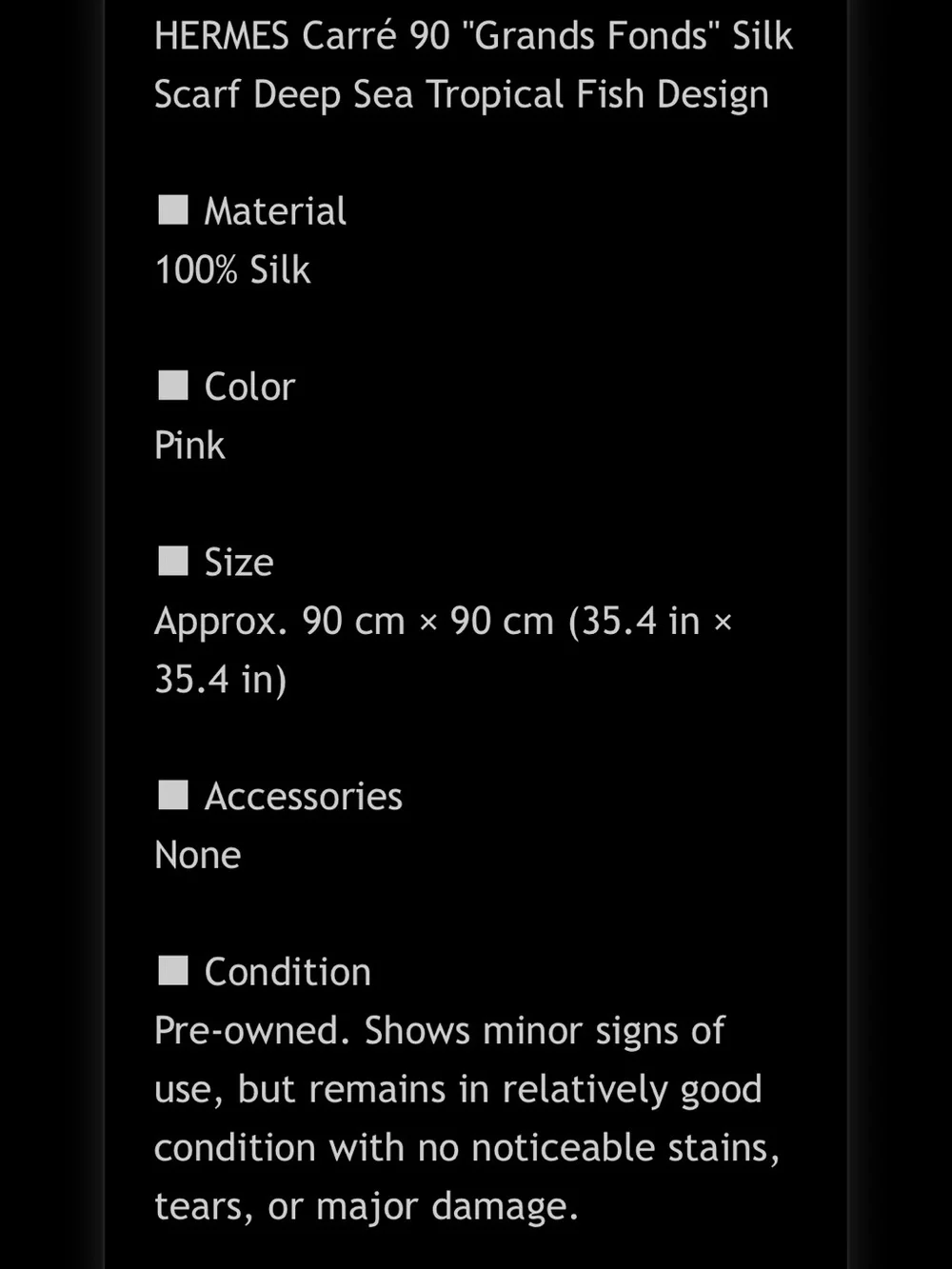 Hermes vibrant silk